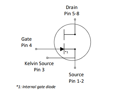 Schéma - Infineon Technologies Transistors de puissance CoolGaN™ G5 700 V